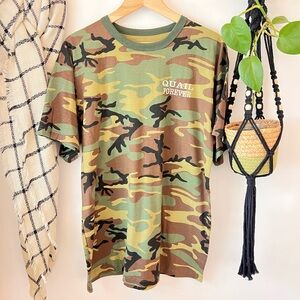 VTG Quail Forever Camo Hunting Tee